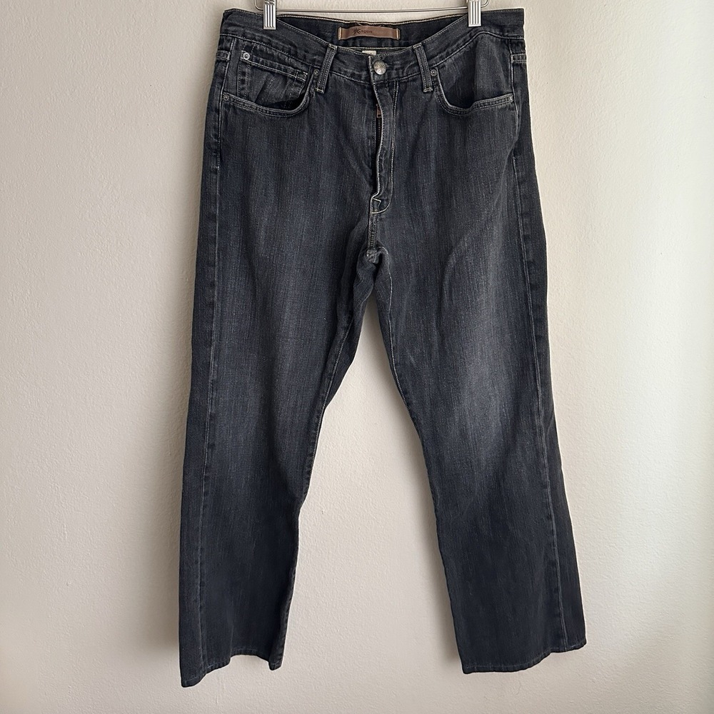 Agave Denim Jeans‎ Mens 36 Black Straight Leg Dark Wash Casual Classic